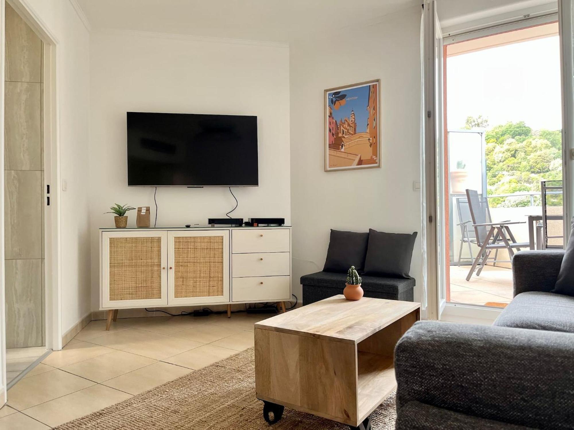'La Villa Melanie' Neuf, Equipe, Terrasse, Centre Menton Eksteriør billede